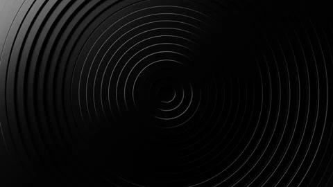 Background of black rings moving in waves. Loop animation Stock Footage 229411356
