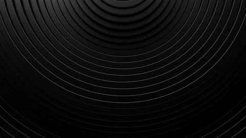 Background of black rings moving in waves. Loop animation Stock Footage 229411399