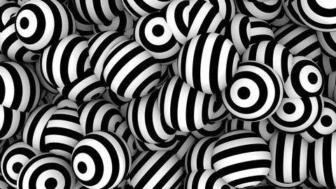 Background with black white shapes sphere Видео 102397974