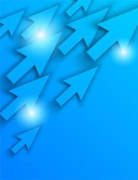 Background with blue arrows Stock Illustration