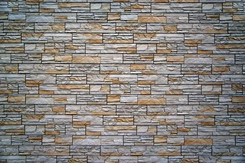 Background of blue bricks. Wall of blue bricks. The texture of the wall. Text Foto stock
