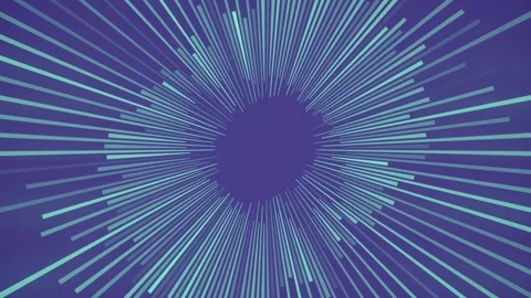 Background with blue circle of lines in the center. 3d render loop animation 4K Stock Footage 265060283