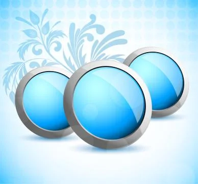 Background with blue circles Stock Illustration