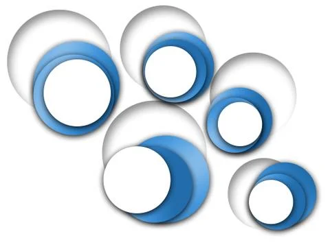 Background With Blue Circles 스톡 일러스트