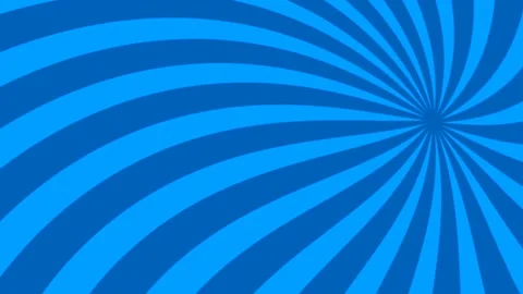 Background in blue colors in the form of stylized rotating beams in a circle Video stock 139960880