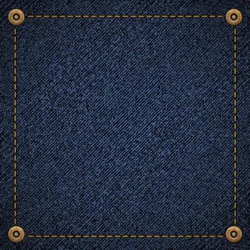 Background of blue denim fabric Stock-Illustration