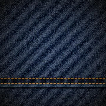 Background of blue denim. Illustrazione stock