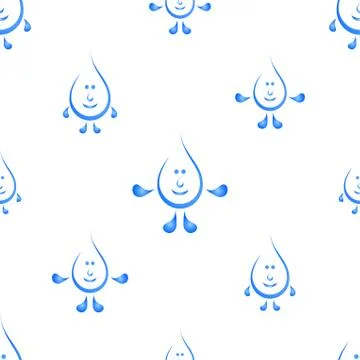 Background, blue drops Stock Illustration