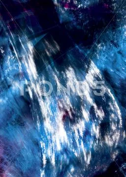Background blue flow rain violet wave cyan depth Stock Illustration