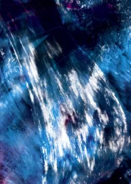 Background blue flow rain violet wave cyan depth Illustrazione stock