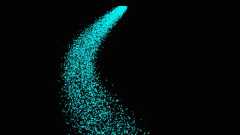 Background with blue glowing particles Video stock 239763546