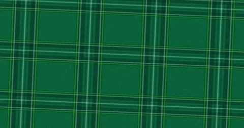 Background in blue-green tones on the theme of fabric with a Scottish pattern Stock Footage 149050262