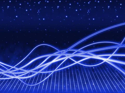 Background blue indicating grid rays and pattern 스톡 일러스트