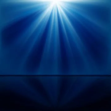 Background of blue luminous rays Stock Illustration