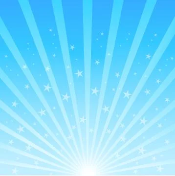 Background of blue luminous rays Stock Illustration