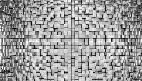Background of blue metal blocks. Stock Illustration
