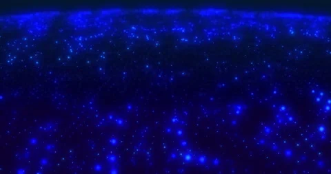 Background blue particles 4K video Stock Footage 260500399