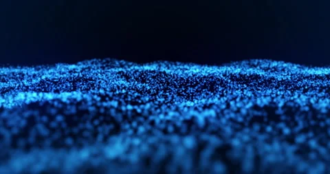 Background blue particles 4K video Stock Footage 260500505
