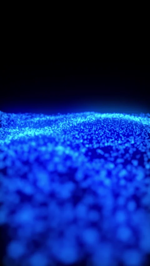 Background blue particles 4K video Stock Footage 260500645