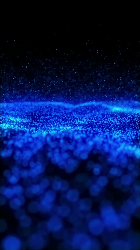 Background blue particles 4K video Stock Footage 260500700