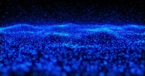Background blue particles 4K video Stock Footage 260500896