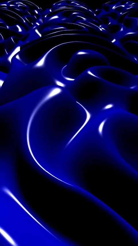 Background with Blue Plasma, Reflection, Unique Design, Paints, Exclusive Stock Footage 303848055