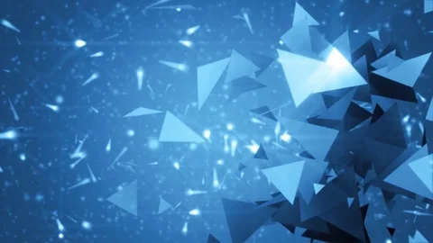 Background blue with polygons. Video stock 71293973