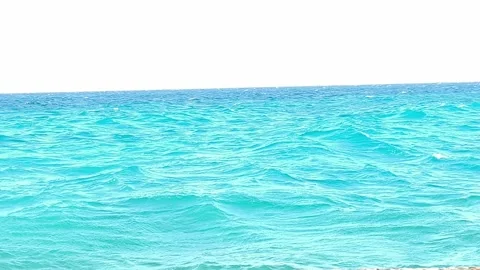 Background with blue ripples and waves on the water surface. Waves reflecting li Stock Footage 334216995