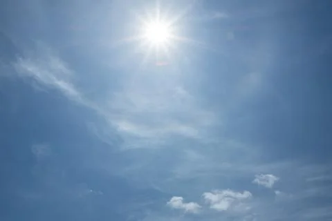 Background of blue sky and clouds Stock Photos