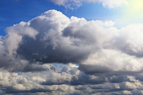 Background of blue sky and clouds Stock-Fotos
