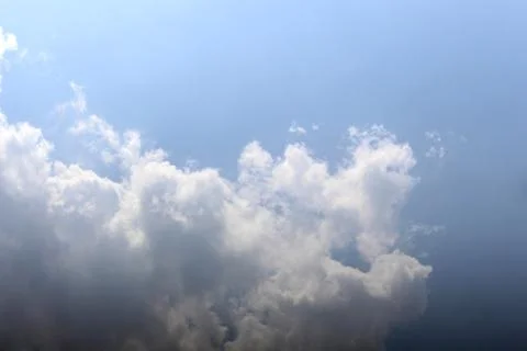 Background with blue sky cloud Stock Photos