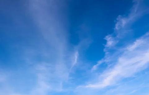 Background of blue sky with clouds Stock Photos