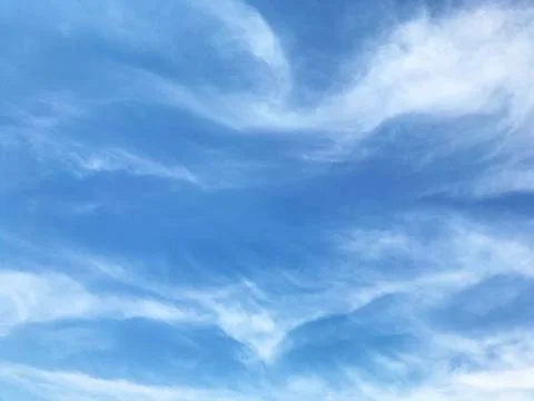 Background - blue sky with clouds. Stock Photos