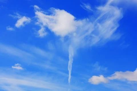 Background of blue sky. Stock Photos