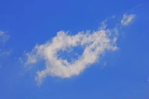 Background of blue sky. Stock Photos