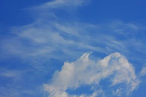 Background of blue sky. Stock Photos