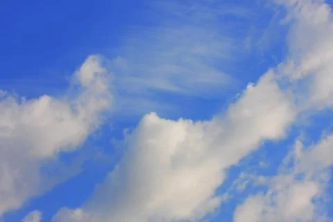 Background of blue sky. Stock Photos