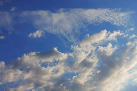 Background of blue sky. Stock Photos