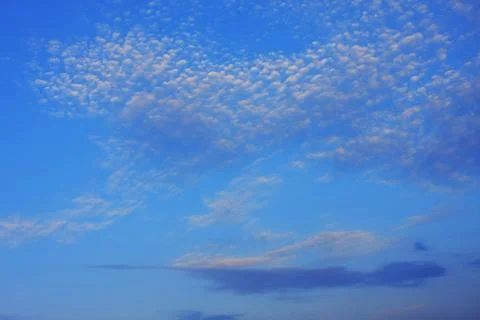 Background of blue sky. Stock Photos