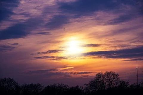 Background blue sky Foto stock
