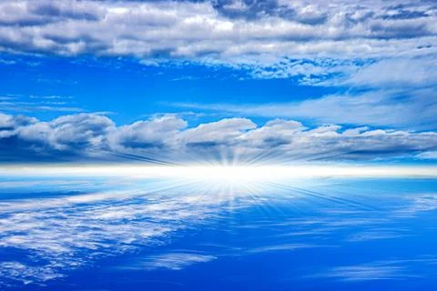 Background blue sky Stock Photos