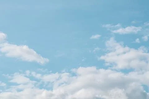 Background of blue sky with white clouds Stock Photos