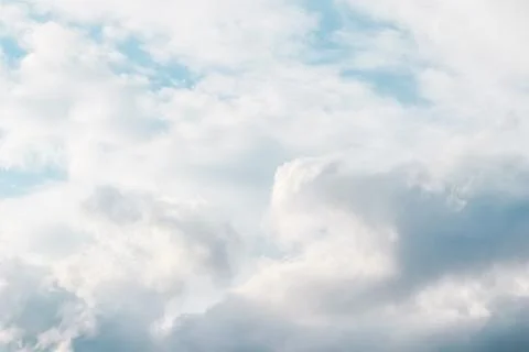Background of blue sky with white clouds Stock Photos