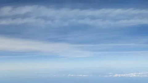 Background blue sky white clouds, air atmosphere weather nature Stock Photos