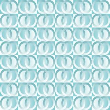 Background with blue squares and double circles Stock Illustration