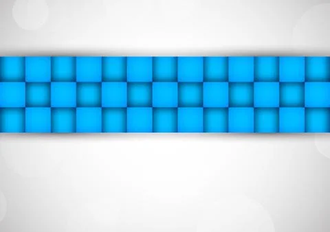 Background with blue squares Stock Illustration