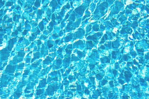 Background of blue surface of water in the pool. Foto stock