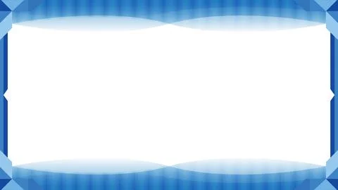 Background Blue Themed Certificate Border Design with White Space Center Stock Illustration