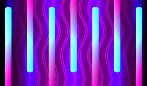 Background with Blue, Violet Illumination. Stock Illustration