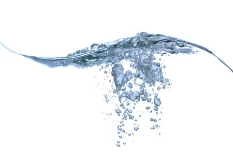 Background blue water bubbles Stock Photos